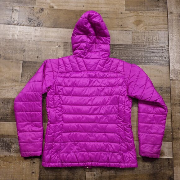 Columbia Thermal Coil Insulated Hooded Jacket Women's Large Purple Pink Puffer‎ - Picture 10 of 15